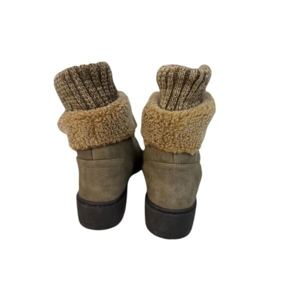 Streetwear Society Booties Brown Size 6 Women's Lace Block Heel - Picture 3 of 7